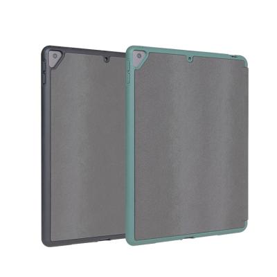 China Eco-friendly Fingerprint Texture Flip Origami Shield Protective Leather Case For iPad Pro 10.9 With Pencil Holder for sale