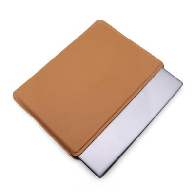 China Fashion and Slim Sleeve Bag Business Style Laptop Notebook Tablet Storage Bag Laptop PU Case High Quality Slim PU Leather Sleeve for sale