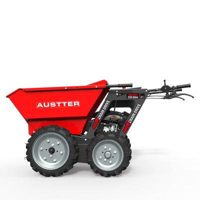 China Farms OEM Factory Austter Hot Sale 250kg Loading Capacity Dumper Truck 4X4 With Honda Ducar Gasoline Engine for sale