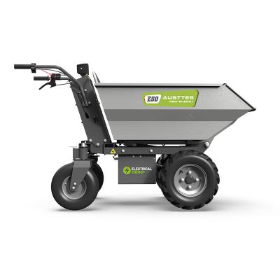 China Farms TUV Rhineland CE Approved 500kg Loading 48V 32Ah Lead Acid Battery Electric Power Mini Dumper Wheelbarrow for sale