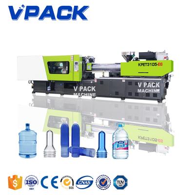 China Horizontal 28mm Bottle 55g Plastic Preform Making PET Injection Molding Machine Energy Saving for sale