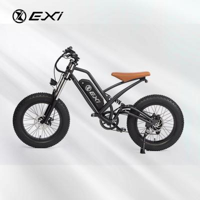 China Top Rated 2023 Steel Fat Tire 20Inch E-Bike 48V 500w Powerful Electric Mountain Bike for sale