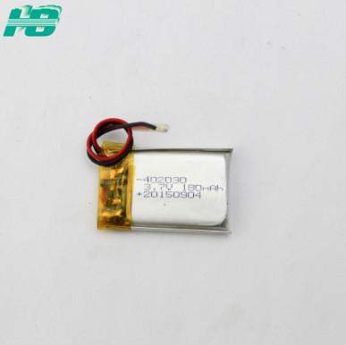 China 402030 High Temperature Lithium Ion Battery 200mah 3.7V 1 Year Warranty for sale