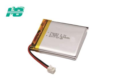 China 704050 High Temperature Lithium Ion Battery 1600mah 3.7 Volt 0.2c Standard Charge Current for sale