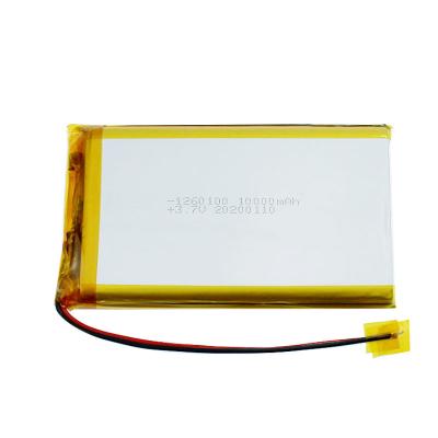 China 1260100 3.7 V 10000mah Lithium Ion Battery Rechargeable Lithium Batteries for sale