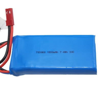 China HB 7.4V 703060 1000mAh 7.4Wh Lithium Polymer Battery Custom Battery for sale