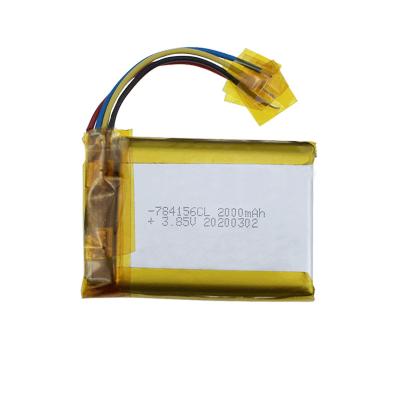 Cina HB Custom Battery 3.7V 784156 2000mAh Lithium Polymer Battery in vendita