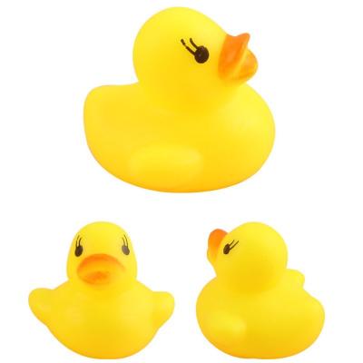 China Baby Bath Toy Novelty Bath Toys Promotion Small and Squeaky Rubber Duck Ducky for Kids for sale