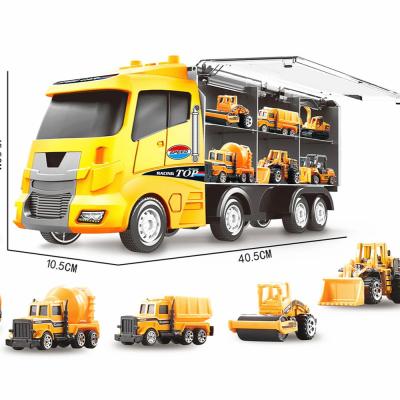 China 2020 Toy Children's Toy Diecast Engineer Car Construction Toy Small Light Music Engineering Educational Truck for sale