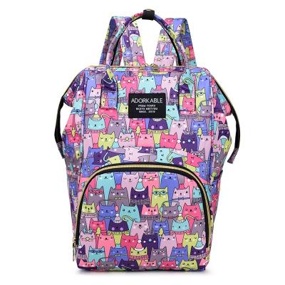 China With Wholesale Custom USB Fashion Travel Backpack Mommy Diaper Bag Waterproof Multifunction Baby Diaper Bag With Changing Station for sale