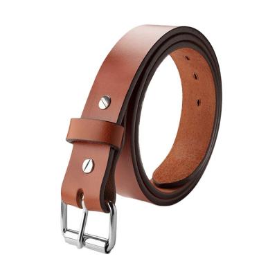 China Alloy Buckle Casual Genuine Leather Man Belts Pin Buckle Real Leather Automatic Buckle Mens Belts for sale