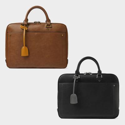 China Hot Selling PU Leather Case Briefcase Mens Briefcase Designers Brown Executive Bags For Men for sale