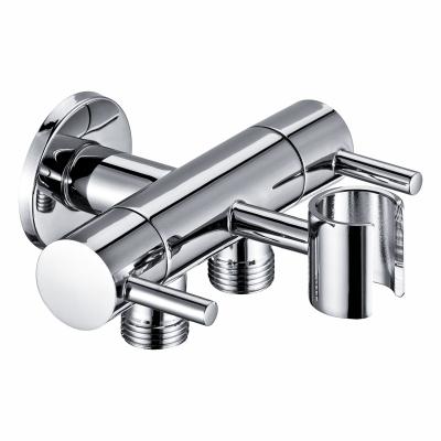 China Without Angel Valve Water Control Automatic Toilet Shut Off Angle Valve Brass Slide Bar Bathroom Valve With Bracket For Bathroom Toilet Bathroom Faucet for sale