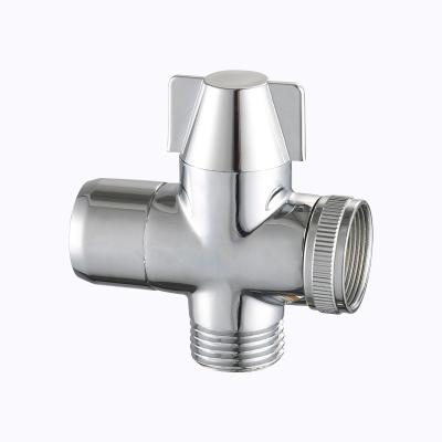 China Factory Supply 3 Way Copper Diverter Valve Kitchen Mixer Tap Water Control Stop Valve Modern Faucets for sale