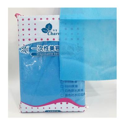 China Disposable Customized Disposable Nonwoven Bed Sheet Fitted Waterproof And Edible Oil Proof Massage Disposable Thick Sheets for sale