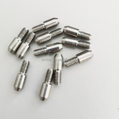 China OEM High Precision Aluminum Lathe Parts Machining Thread External Locating Stud for sale