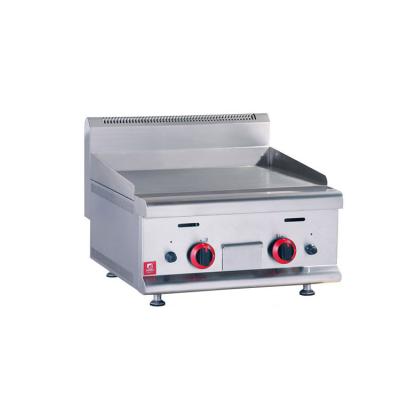 China Eco-friendly Counter Top Barbecue BBQ Pancake Grill Stainless Steel Gas Commercial Flat Griddle Machine for sale