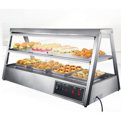 China Easily Assembled Restaurant Electric Commercial Food Warmer Fast Food Equipment 0.7/1.1/1.5m Food Heating Showcase for sale