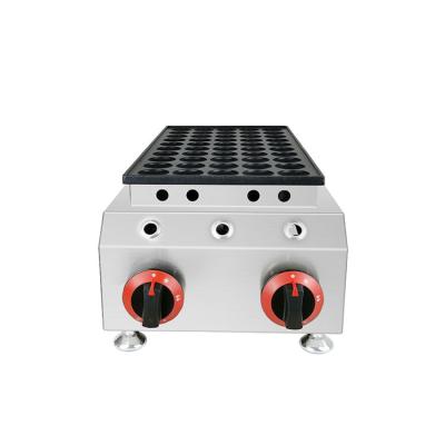 China Hot Sales Non-Stick Baking Outdoor Gas Waffle Making 25/50 Grill Commercial Bake Mini Pancake Hoels Poffertjes Machine for sale