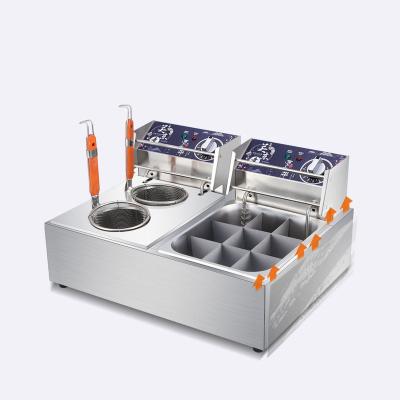 China High Speed ​​Low Energy Multifunctional Commercial 9 Grill Oden Cooking Machine With 2 Heads Pasta Cooker Machine for sale