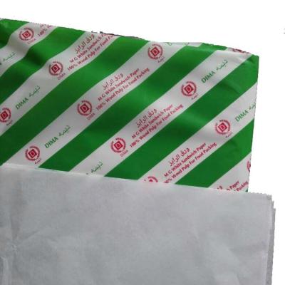 China 20GSM SANDWICH OF 245*345 M.G. WHITE TISUSE parchment paper for sale