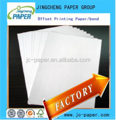 China 60-80gsm Maplitho Anticurl White Wood Free Offset Paper for sale