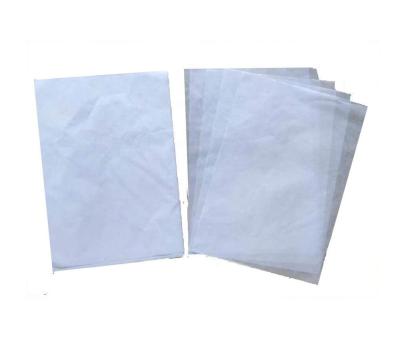 China 22gram Bleached White Clear Sticker Paper for sale