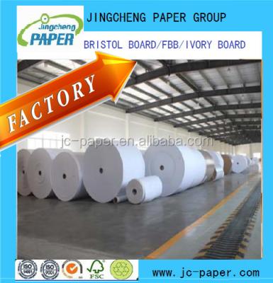 China OBA Food Grade Ivory Anticurl Free White GC1 GC2 FBB Bristol Paper Board for sale