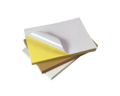 China Semi Waterproof Gloss Matte Layer Adhesive Sticker Label Paper for sale