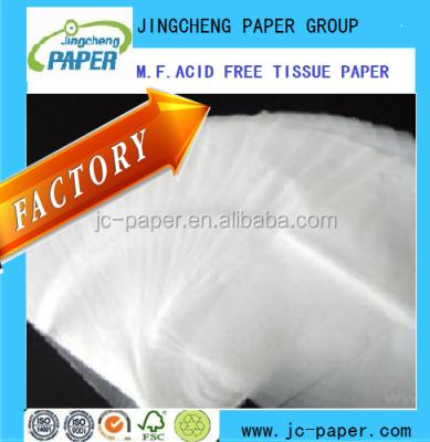 China 17gsm MF Moisture Proof White Acid Free Tissue Paper for sale