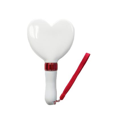 China High End High End High Quality Party Concert Logo Heart Shaped Custom Glow Stick Red for sale