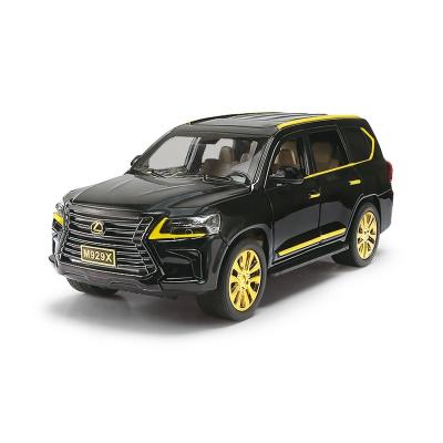 China Toy Diecast Diecast Off Road Pull Back SUV Car Model 1:24 Light Simulation Diecast Toy Vehicle 3 Styles And Sound Assorted for sale