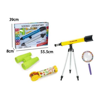 China Educational Toys Outdoor Explorer Kit Toys Adventure Kit For Kids 60x Astronomy Binoculars Microscope Magnifier Kaleidoscope for sale