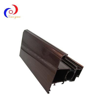 China China Decorations Wood Grain Aluminum Extrusion Profiles for sale