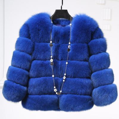 China Wholesale Custom Real Fox Anti-wrinkle Fur Jacket Latest Fox Fur Coats Winter Luxury Women Fur Coats for sale