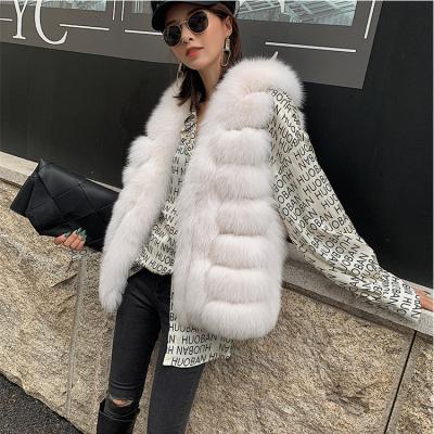 China Winter Women Anti-wrinkle Real Fur Vest Soft Natural Fox Fur Vest High Quality Fashionable Real Fur Coat Vest for sale