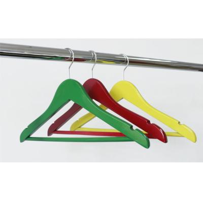 China 2020 Multifunctional Children's Wooden Coat Hanger Baby Coat Hanger Wholesale Children's Wooden Suit Hanger for sale