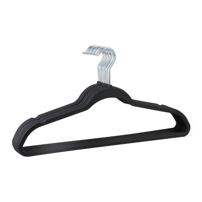 China Flat Rubberized Space Saving Notched Multi Function Hanger Rack Painting Plastic Hangers for sale