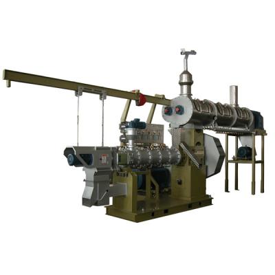 China industrial double screw extruder for production floating sinking aquatic feed for sale