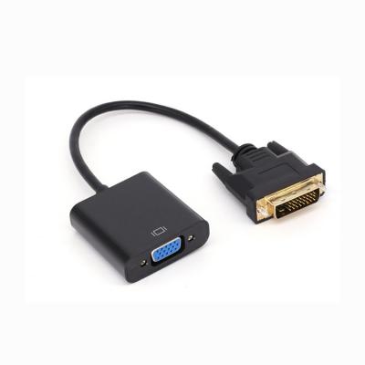 China Vnew COMPUTER Hot Selling New Design 0.2M HD 1080P DVI to VGA Cable DVI Video Converter Adapter for Computer Multimedia for sale