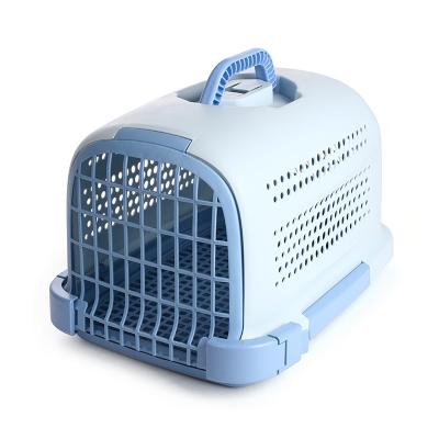 China Good Quality Pet Breathable Air Box Cat Dog Travel Breathable Hard-sided Pet Carrier For Cat Rabbit for sale