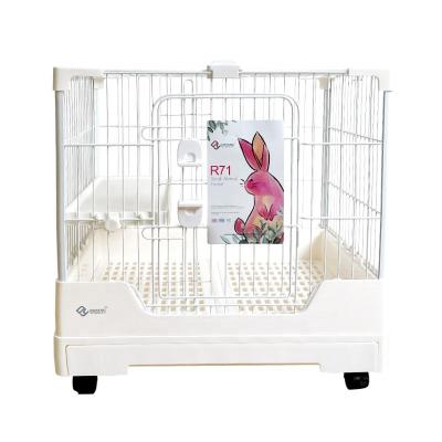 China Wholesale High Quality Breathable Multiple Sizes Colors Iron Foldable Luxury Wire Pet Rabbit Cage for sale