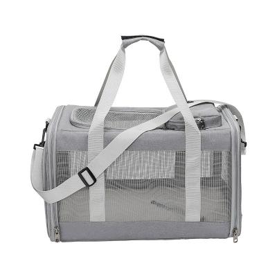 China Travel Pet Bag Handbag Shoulder Pet Carrier Dog Bag Carrier Breathable Portable Transparent Cat for sale