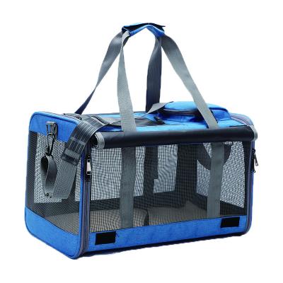 China Breathable Pet Bag Soft Sided Folding Portable Travel Dog Carrier Travel Bag Carrier Cat for sale