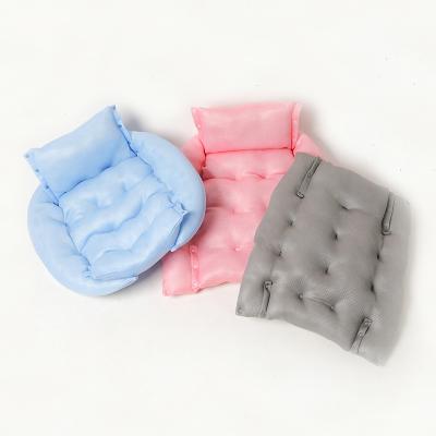 China Sustainable New Design Summer Super Soft Multifunctional Breathable Pet Sofa Bed For Cats Dog Bed for sale