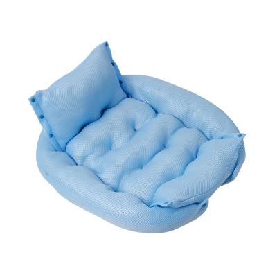 China Hot Sale Custom Viable Luxury Different Size Pet Bed Soft Cushion Sofa Cat Dog Bed for sale