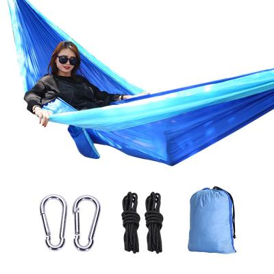 China Outdoor Furniture Outdoor Tent Hammock Encrypted Double Net Hammock Ultra Light Nylon Camping Hammock for sale