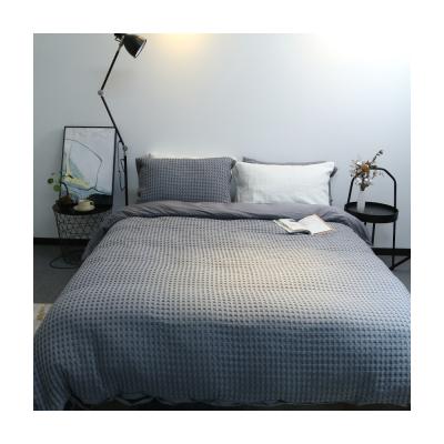 China Waffle 2021 Hot New Nondisposable Bedspread 100% Organic Bamboo Bedding Sheet Set for sale