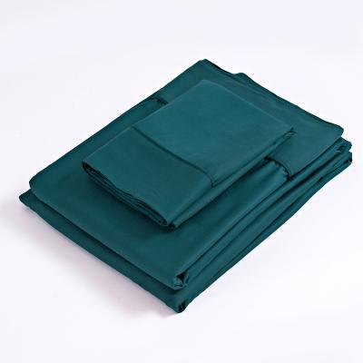 China Undisposable Customized 100% Tencel Lyocell Sheets Green Simple and Comfortable Tencel Lyocell Bedding Set Luxury Tencel Lyocell Bed Sheets for sale