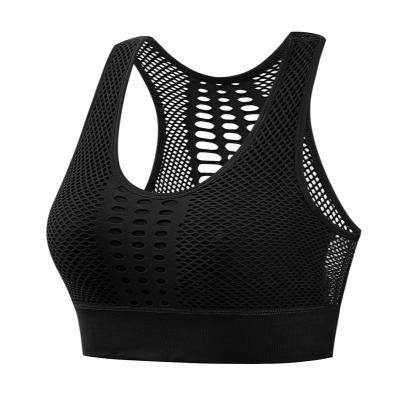 China Breathable Mesh Bra Women Sports Yoga Workout Seamless Running Gym Top Push Up Fitness Sexy QUICK DRY Underwear for sale